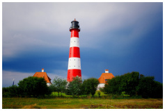 Leuchtfeuer Westerhever Sand