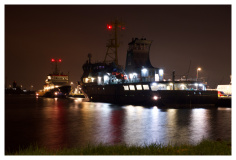 Warnemünde bei Nacht
