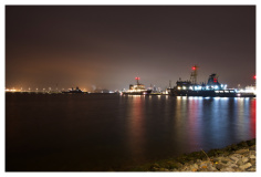 Warnemünde bei Nacht