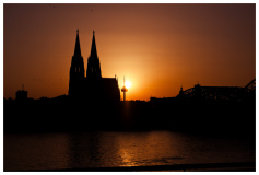 Cologne at Sunset