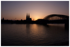 Cologne at Sunset