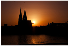 Cologne at Sunset