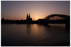 Cologne at Sunset