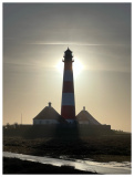 Leuchtfeuer Westerhever Sand