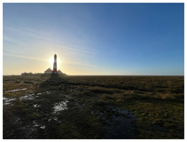 Leuchtfeuer Westerhever Sand