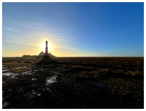 Leuchtfeuer Westerhever Sand
