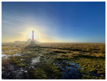Leuchtfeuer Westerhever Sand