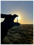 Leuchtfeuer Westerhever Sand