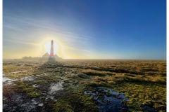 Leuchtfeuer Westerhever Sand