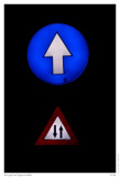 Bergauf mit Gegenverkehr