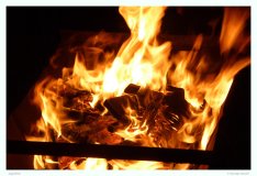 Dieses Bild wurde am Lagerfeuer in Termez aufgenommen