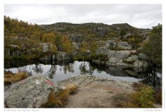 Preikestolen - der Aufstieg - Bergsee