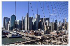 Manhattan Skyline from Brooklyn Bridge